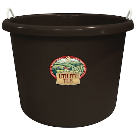Emsco Group Utility Tub, 17.5 Gallon Bucket, For Maintenance Cleaning Growing and More, Bronze 2657-1